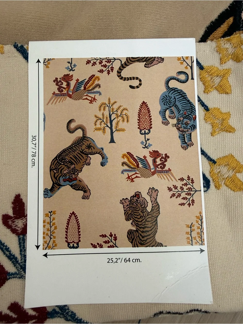 Foresti Bengala A8094 Italian Designer Upholstery Fabric Sample NWT